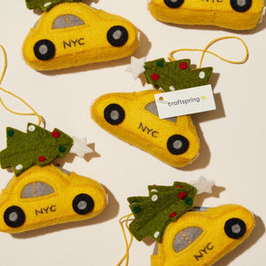 NYC Taxi Holiday Ornament - Levain Bakery